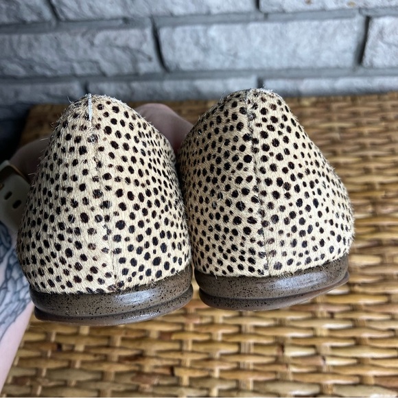 J. Crew Morgan Calf Hair Peep Tow Flat - Picture 9 of 9